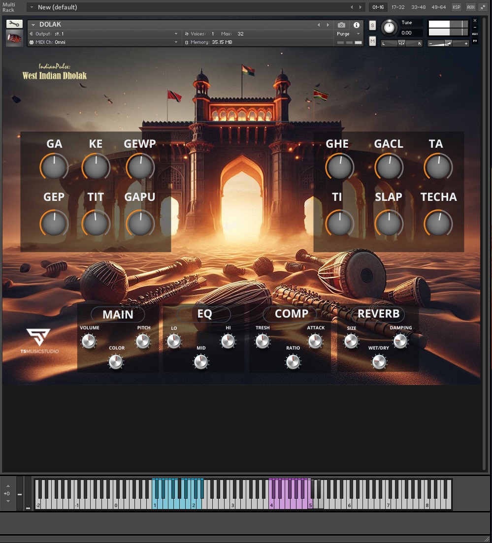 IndianPulse: West Indian Dholak (KONTAKT) - Image 2